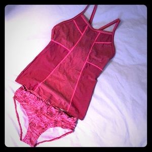 Athleta high neck Tankini set